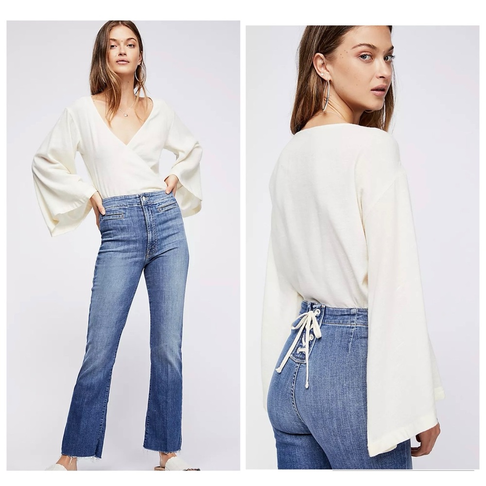 Mother The Laced Hustler Ankle Jean in One Smart Cookie Wash Size 25